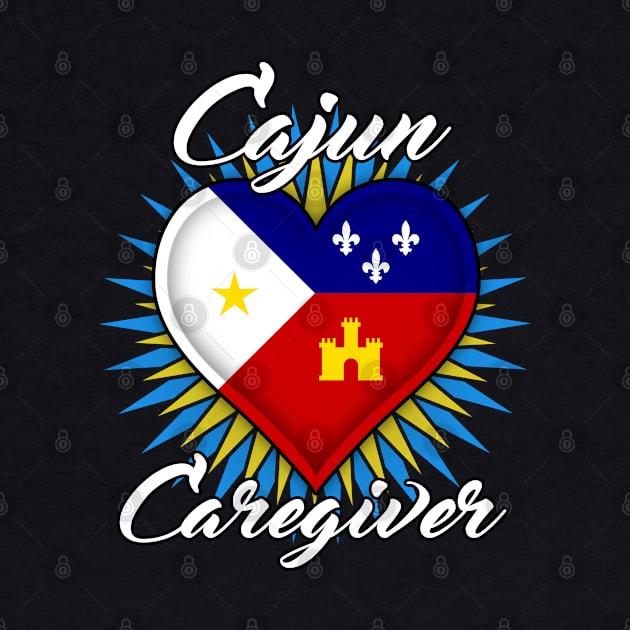 Cajun Caregiver (white font) by WCN Store
